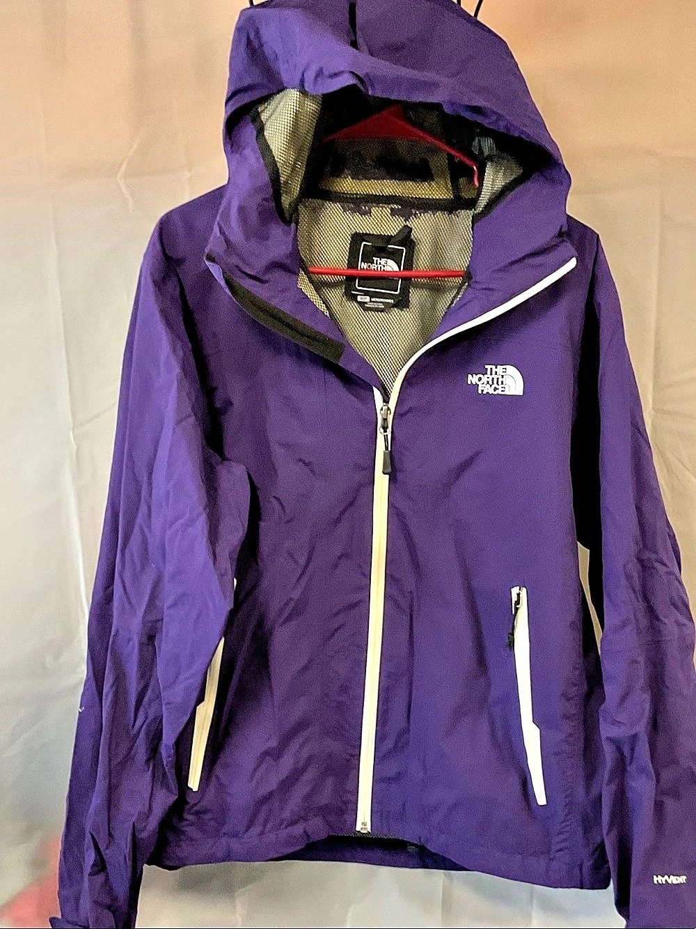 The North Face Men'Small Purple Hooded Jacket Size Small